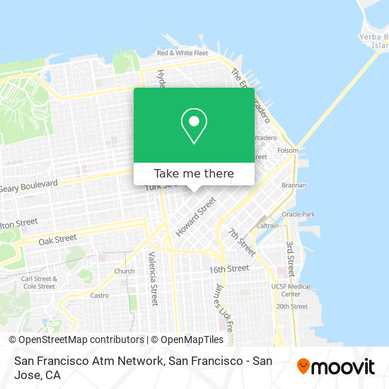 Mapa de San Francisco Atm Network