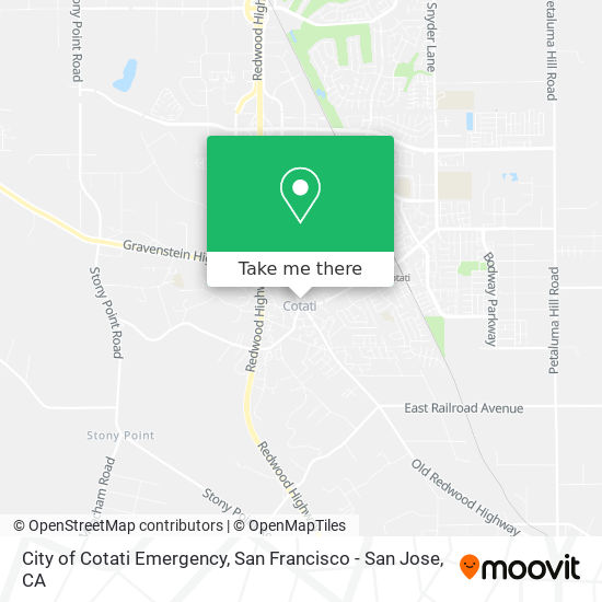 Mapa de City of Cotati Emergency