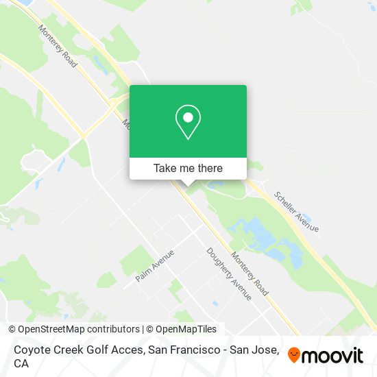 Coyote Creek Golf Acces map