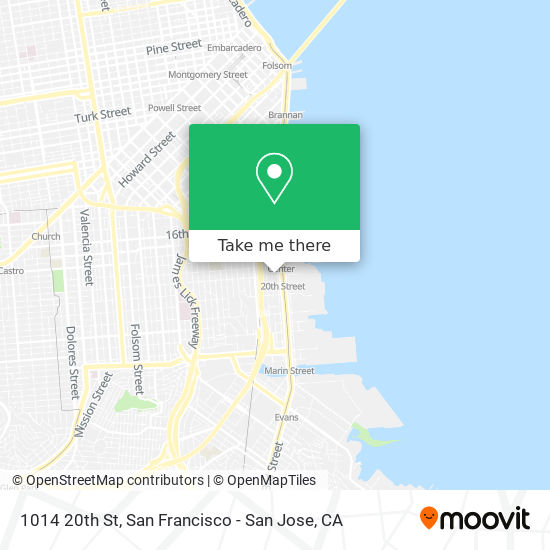 Mapa de 1014 20th St