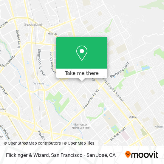 Flickinger & Wizard map