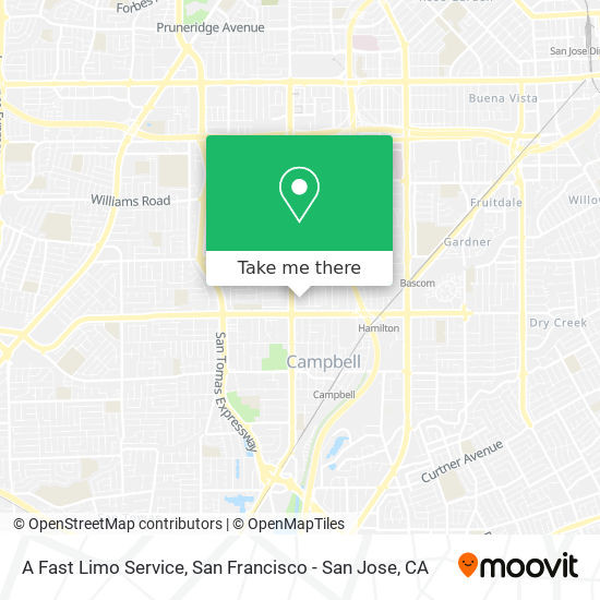 A Fast Limo Service map