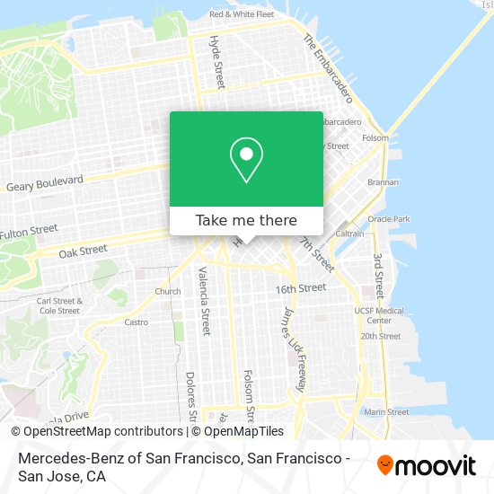 Mercedes-Benz of San Francisco map