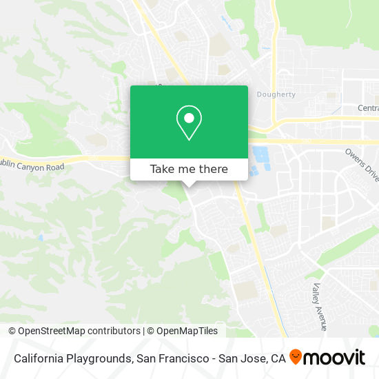 Mapa de California Playgrounds