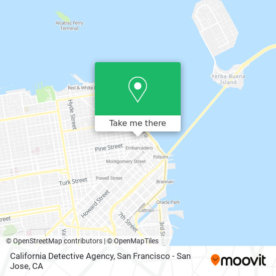 California Detective Agency map