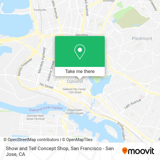 Show and Tell Concept Shop map