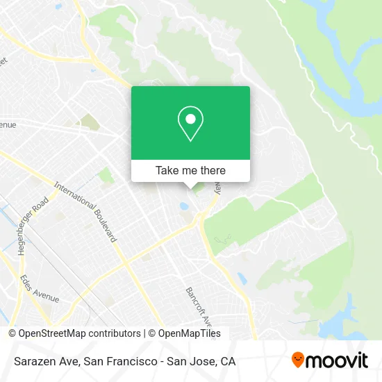 Sarazen Ave map