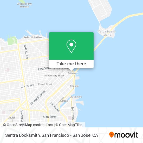Sentra Locksmith map