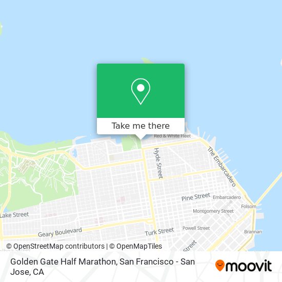 Golden Gate Half Marathon map