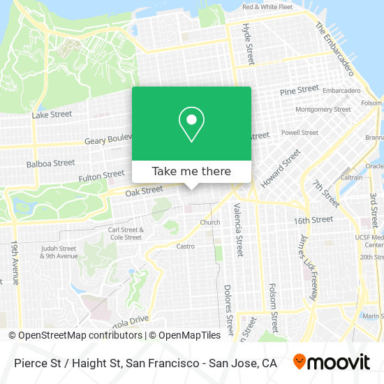 Pierce St / Haight St map