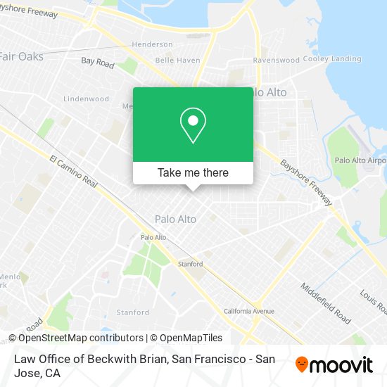 Law Office of Beckwith Brian map