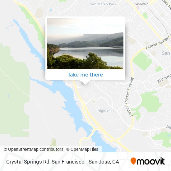 Mapa de Crystal Springs Rd