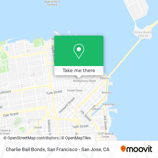 Charlie Bail Bonds map