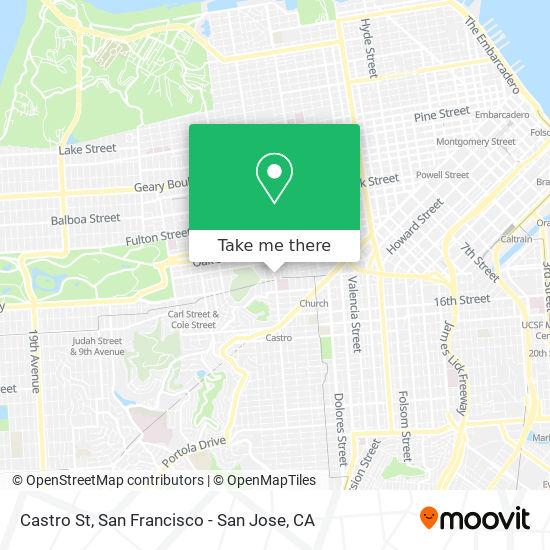 Castro St map