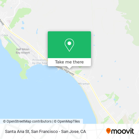 Santa Ana St map