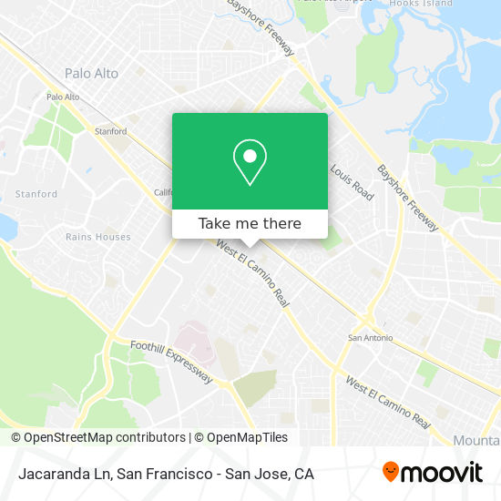 Jacaranda Ln map