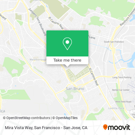 Mira Vista Way map