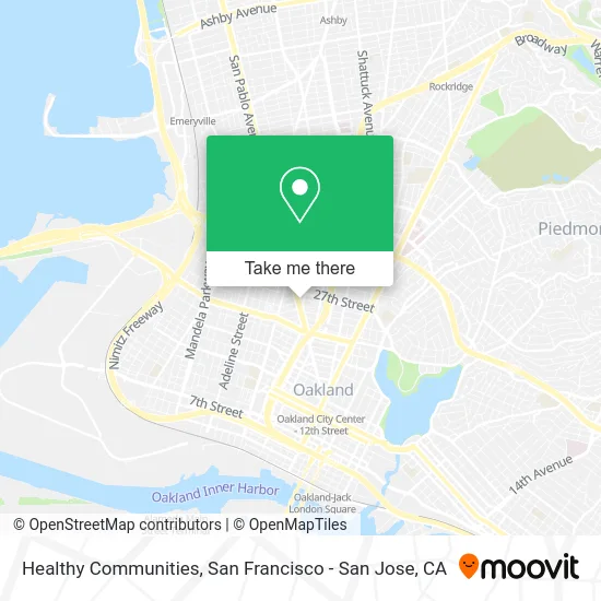 Healthy Communities map