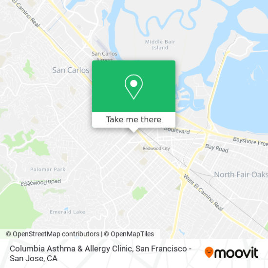 Mapa de Columbia Asthma & Allergy Clinic