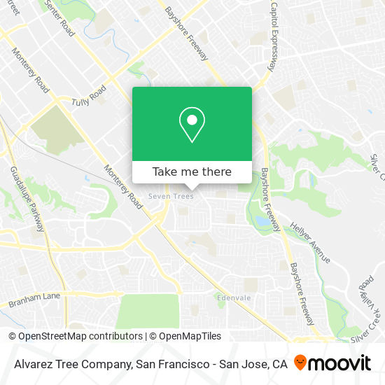 Alvarez Tree Company map