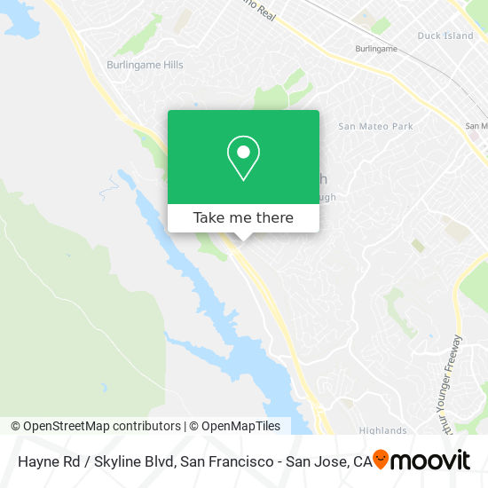 Mapa de Hayne Rd / Skyline Blvd