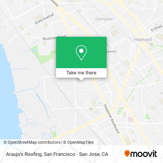 Araujo's Roofing map