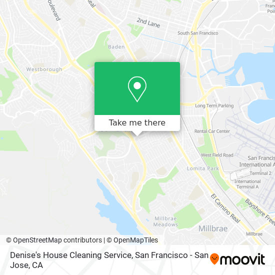 Denise's House Cleaning Service map