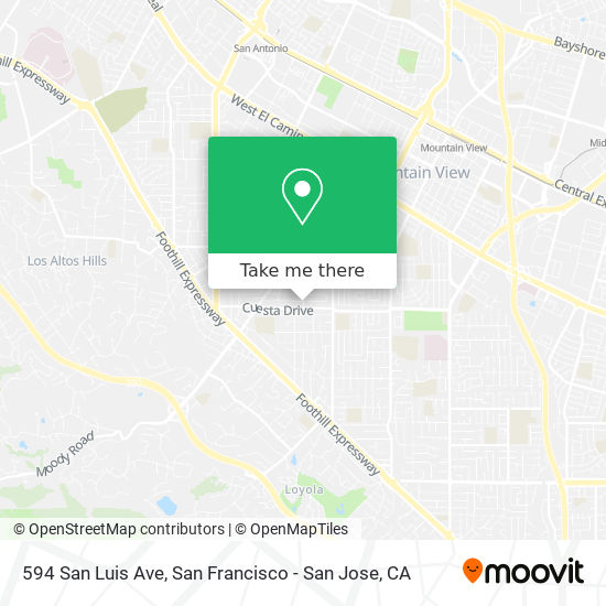 594 San Luis Ave map