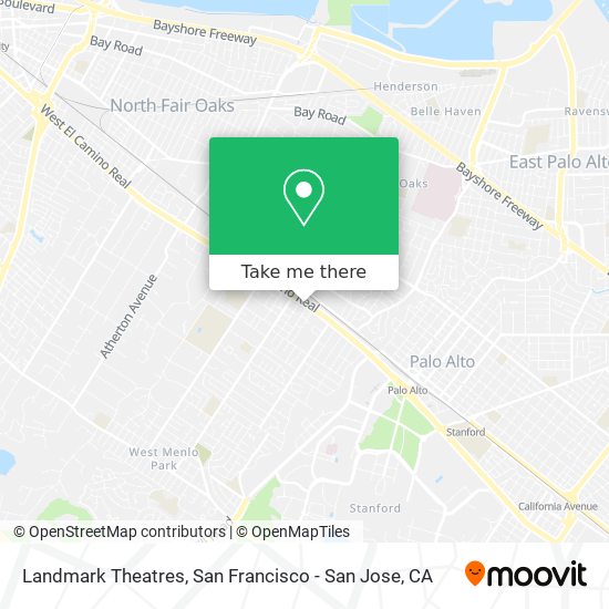 Landmark Theatres map