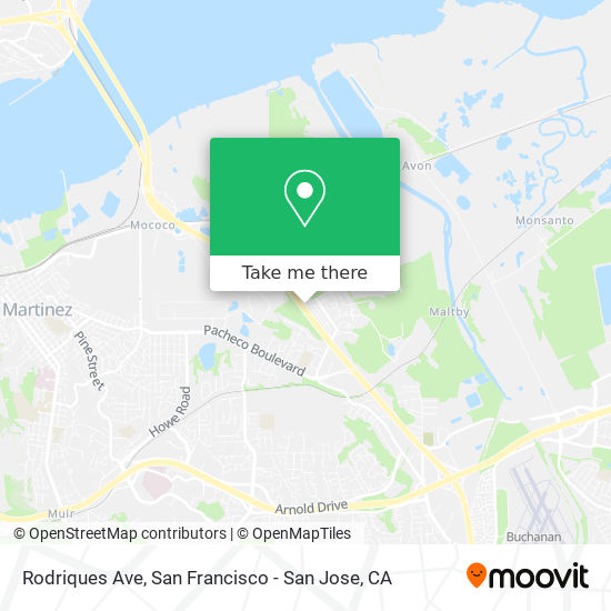 Mapa de Rodriques Ave