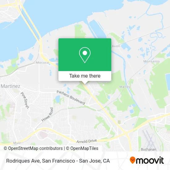 Rodriques Ave map