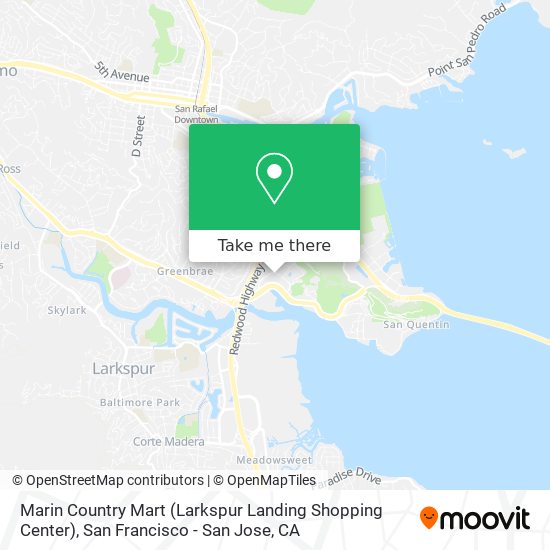 Mapa de Marin Country Mart (Larkspur Landing Shopping Center)