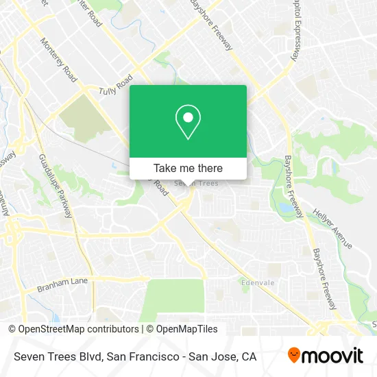 Seven Trees Blvd map