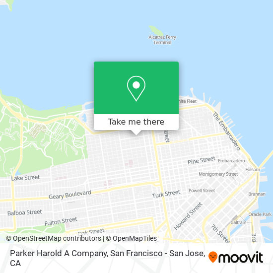 Parker Harold A Company map