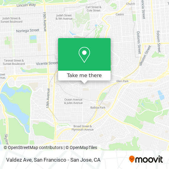 Valdez Ave map