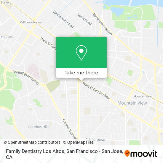 Family Dentistry Los Altos map