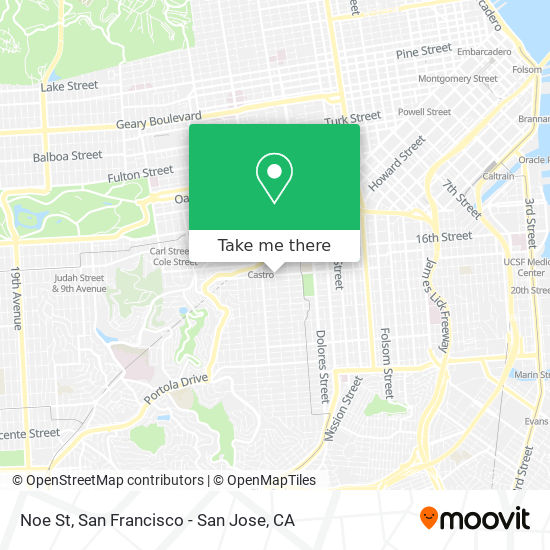 Noe St map