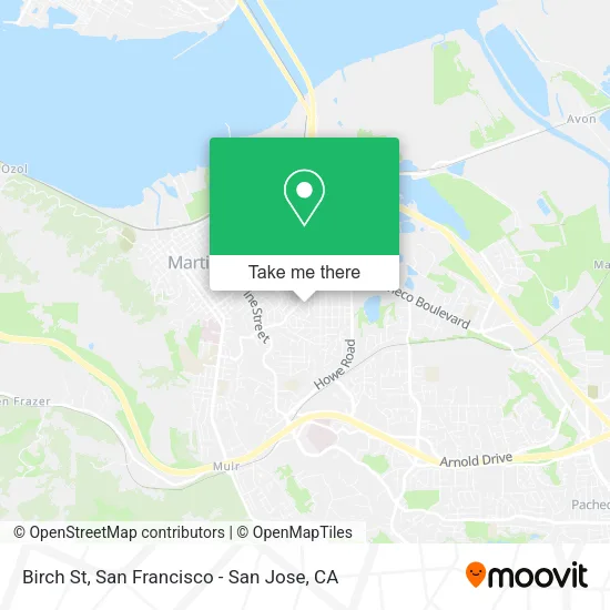 Birch St map