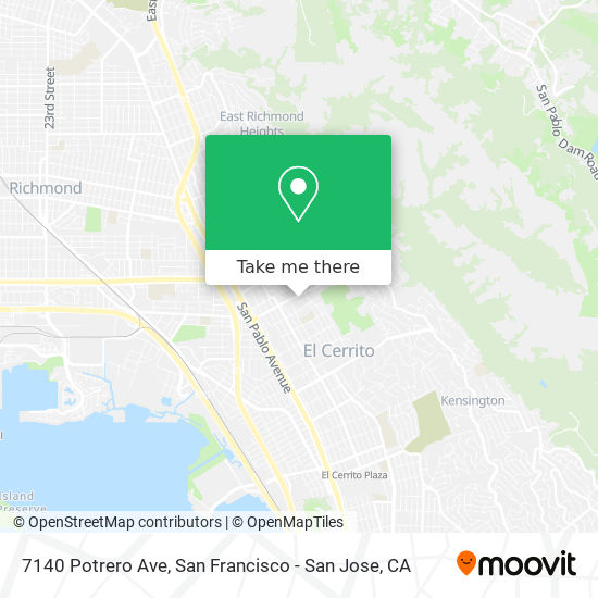 7140 Potrero Ave map