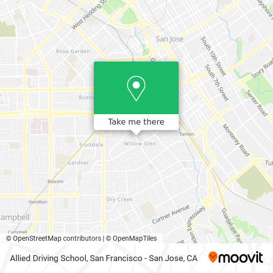 Allied Driving School map