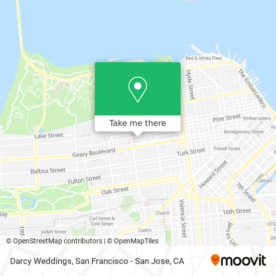 Mapa de Darcy Weddings