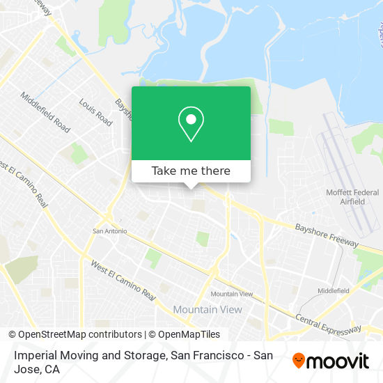 Imperial Moving and Storage map