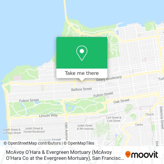 Mapa de McAvoy O'Hara & Evergreen Mortuary (McAvoy O'Hara Co at the Evergreen Mortuary)