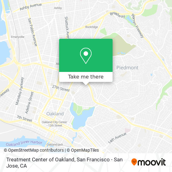 Mapa de Treatment Center of Oakland
