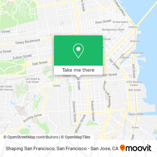 Shaping San Francisco map