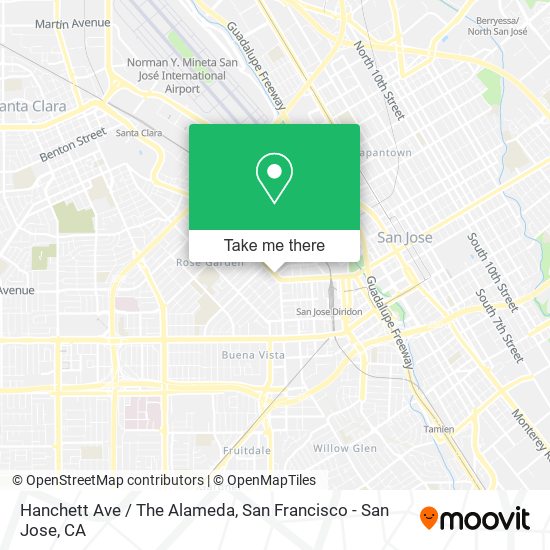 Mapa de Hanchett Ave / The Alameda