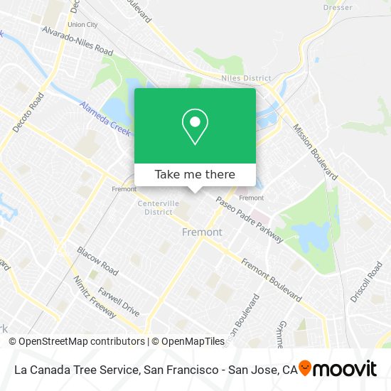 Mapa de La Canada Tree Service