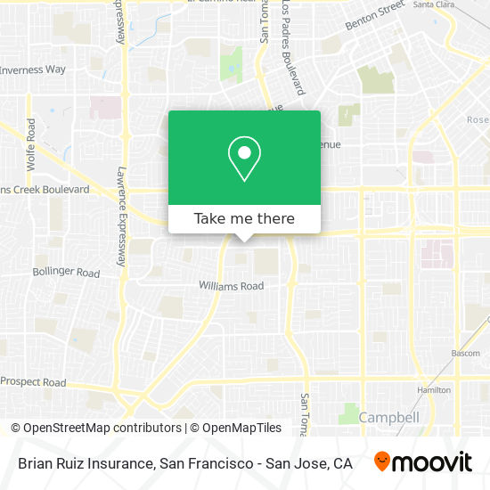 Mapa de Brian Ruiz Insurance