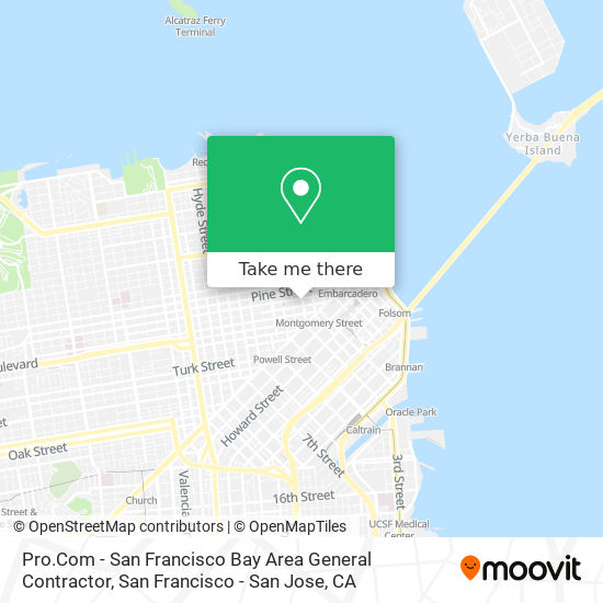 Pro.Com - San Francisco Bay Area General Contractor map