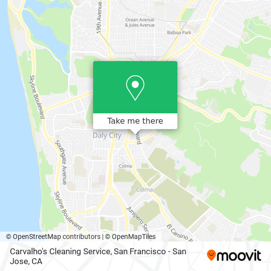 Mapa de Carvalho's Cleaning Service